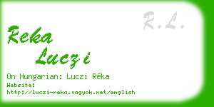 reka luczi business card